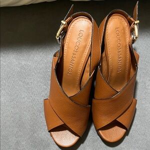 Loucos & Santos Tan Leather Sandals